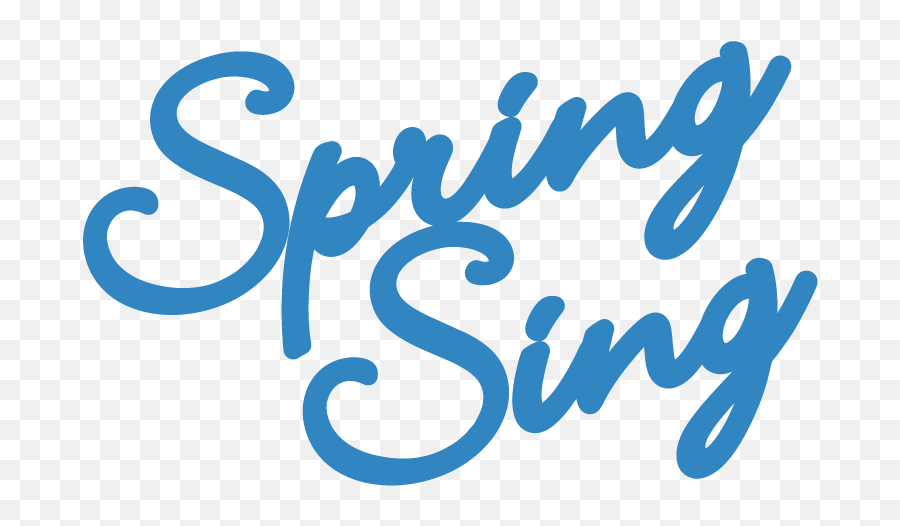 Blue Sing PNG. Spring singing