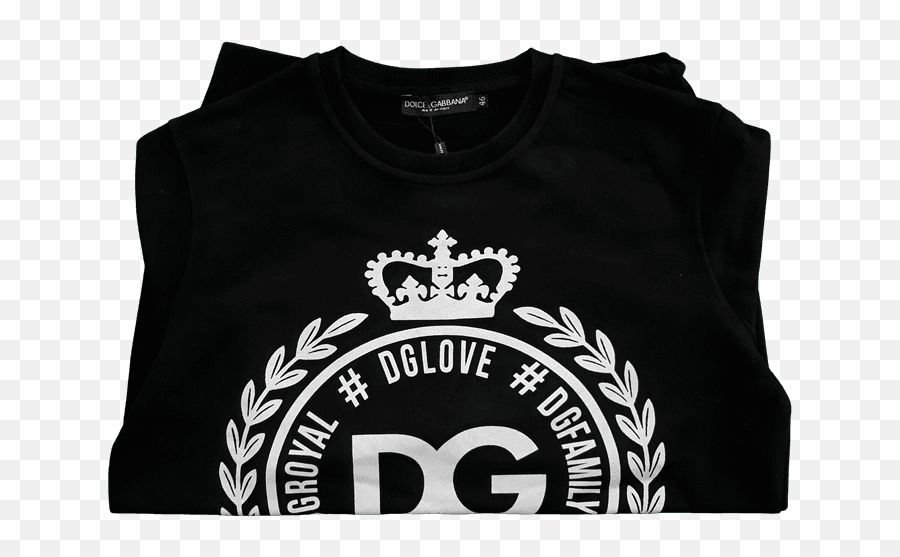 Black New Sweatshirt - Men Shirt Price Png,Dolce Gabbana Logo