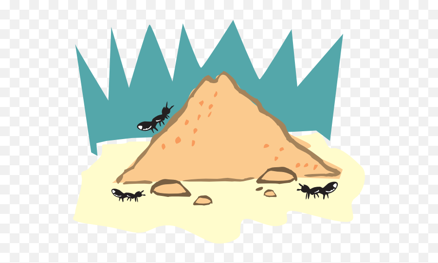 Cartoon Ant Hill Png U0026 Free Hillpng Transparent - Insects And Their Homes,Ant Transparent