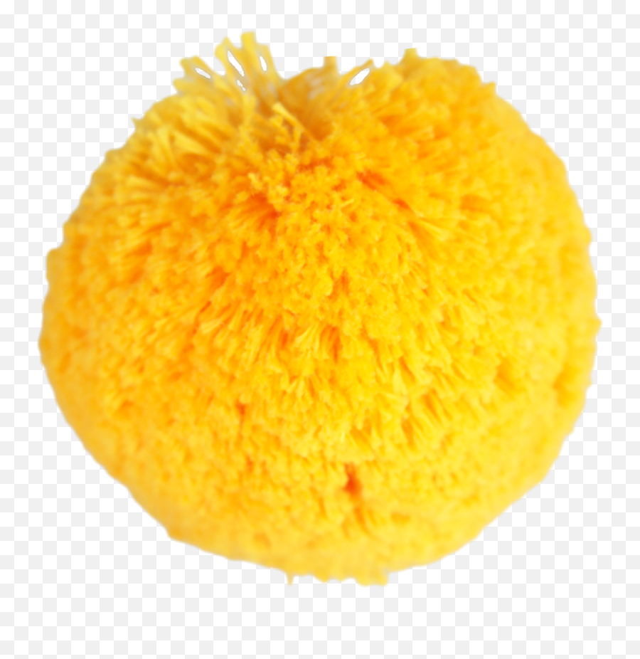 Cotton Pom 7cm Yellow - Yellow Pom Pom Png,Pom Pom Png