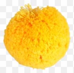 Cotton Pom 7cm Yellow - Yellow Pom Pom Png,Pom Pom Png