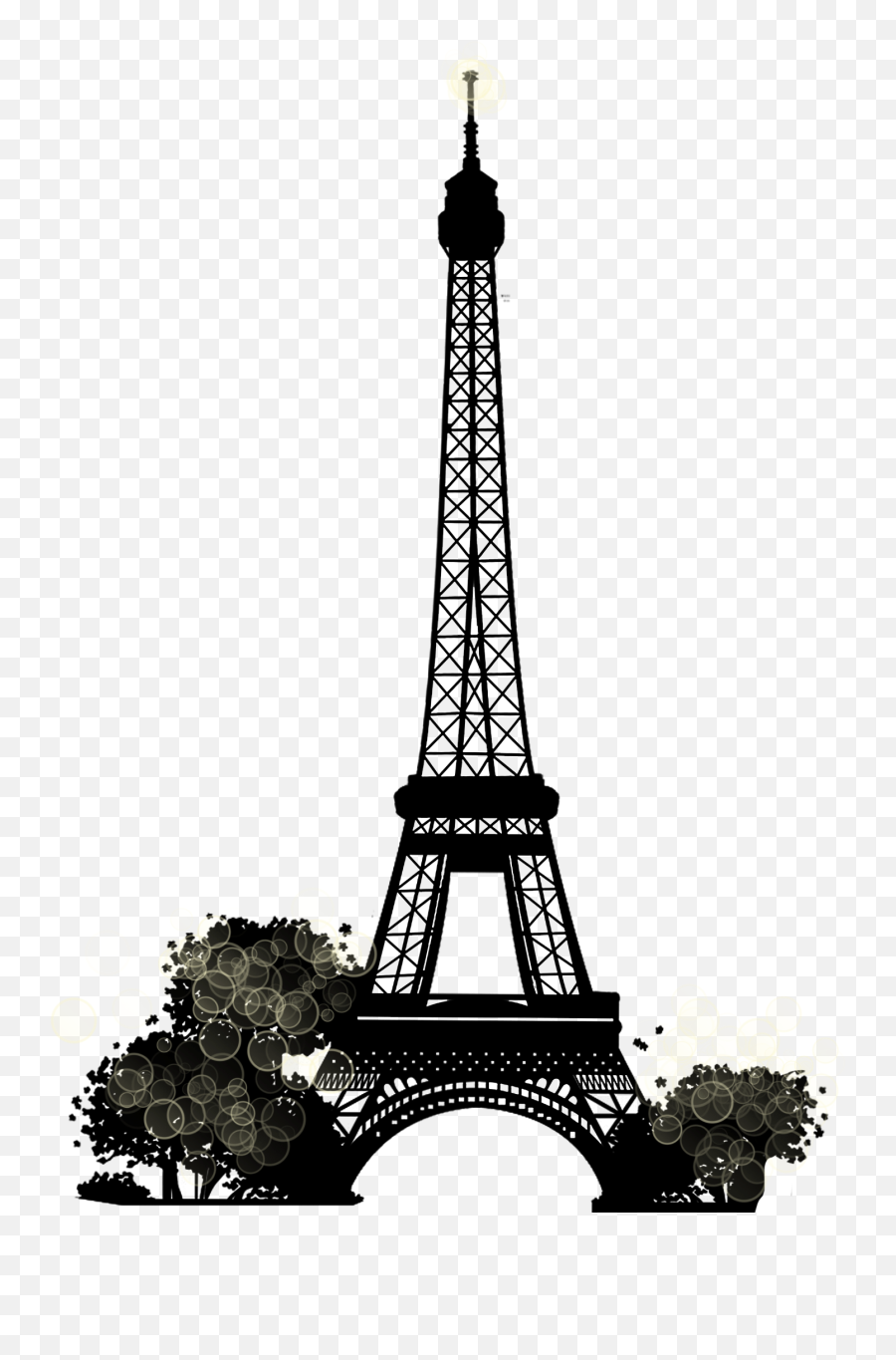 Download Eiffel Tower Landmark Clip Art - Eiffel Tower Wall Wall Painting Of Eiffel Tower Png,Eiffel Tower Transparent Background