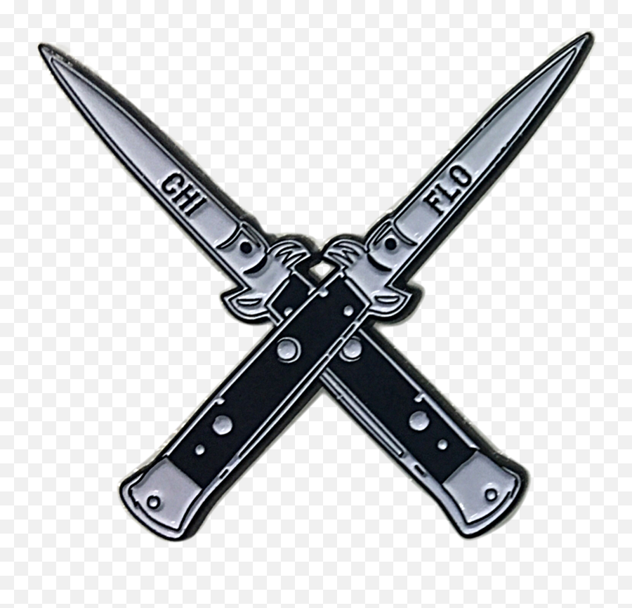 Chi Flo Switchblade Cross Gang Lapel - Switchblade Png,Switchblade Png