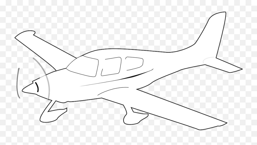 Propeller - Driven Airplane White Free Vector Graphic On Pixabay Plane Clip Art Png,Airplane Clipart Transparent Background