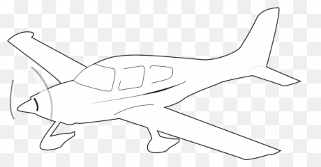 Propeller - Driven Airplane White Free Vector Graphic On Pixabay Plane Clip Art Png,Airplane Clipart Transparent Background