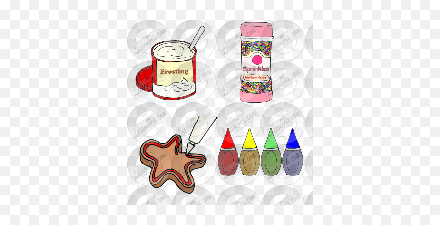 Decorating Cookies Picture For Classroom Therapy Use - Sweetened Beverage Png,Cookie Clipart Png