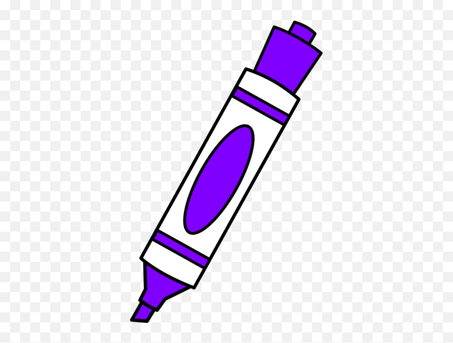 Purple Coloring Marker Png Svg Clip - Crayola Marker Transparent Background,Marker Line Png