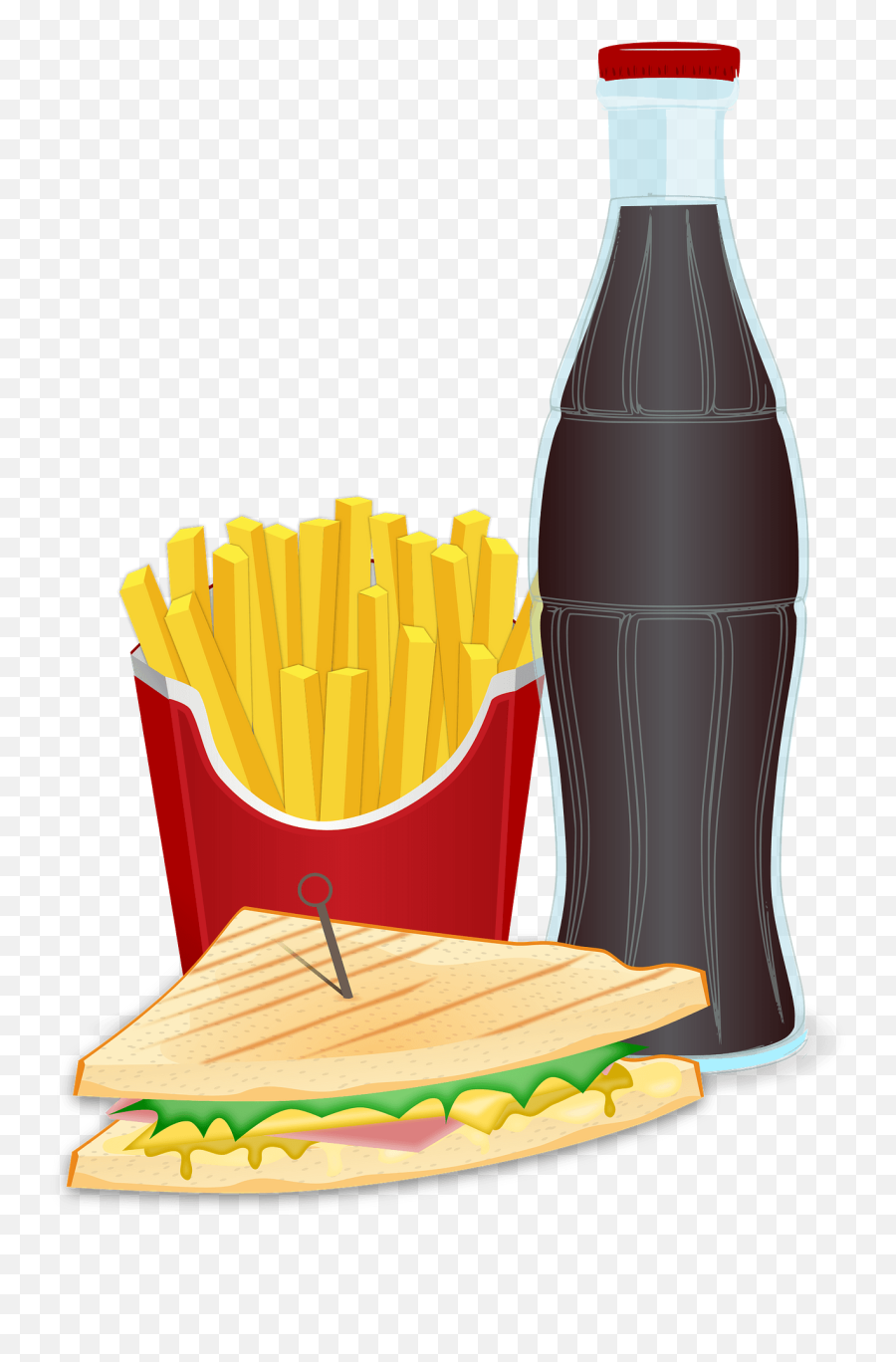 Fast Food Meal Clipart Free Download Transparent Png - Ham And Cheese Sandwich Clipart,Junk Food Png