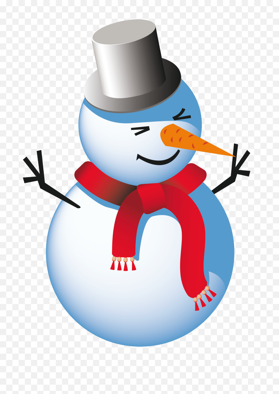 Snowman Clipart - Transparent Background Snow Man Png,Snowman Clipart Transparent Background
