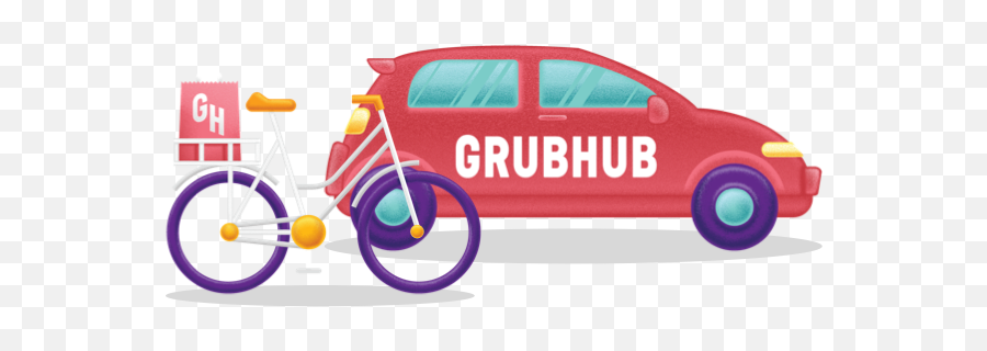 Grubhub Driver - Car Grubhub Driver Png,Grubhub Logo Png