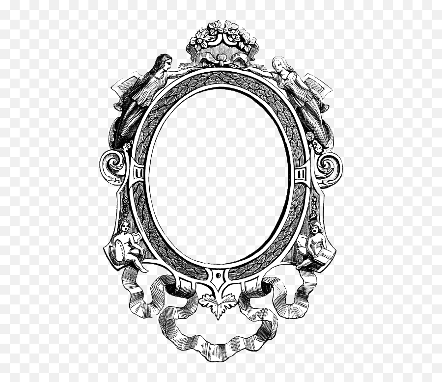 Vintage Ornate Frame Transparent Png - Stickpng Victorian Picture Frame Transparent,Vintage Frame Transparent Background