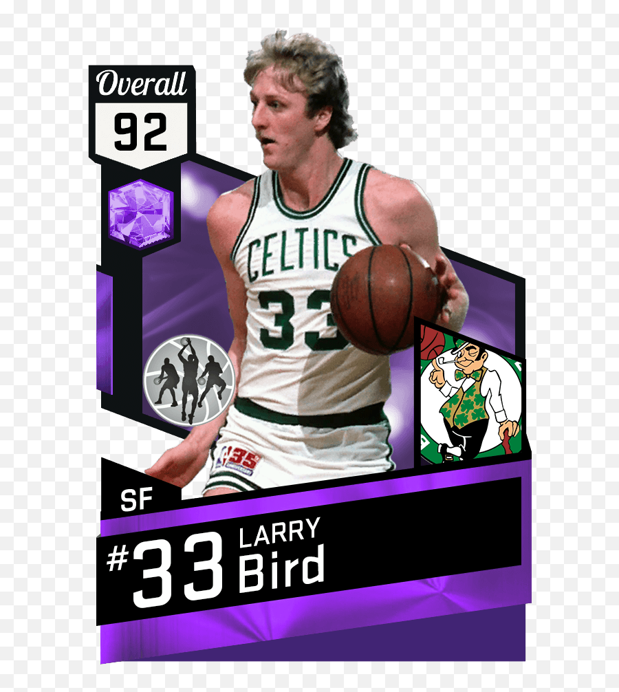 Download Larry Bird Png Banner Library - Patrick Ewing 2k Card,Larry Bird Png