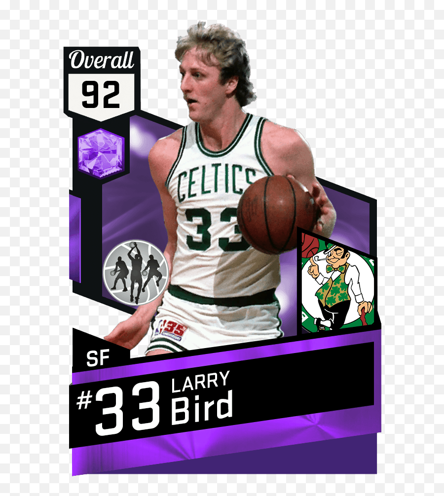 Download Larry Bird Png Banner Library - Patrick Ewing 2k Card,Larry ...