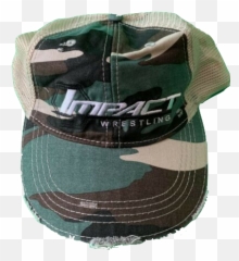 Impact Wrestling Logo Camo Trucker Hat - Unisex Png,Impact Wrestling Logo