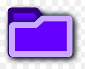 Deep Purple Folder Icon - 2d Red Ico png