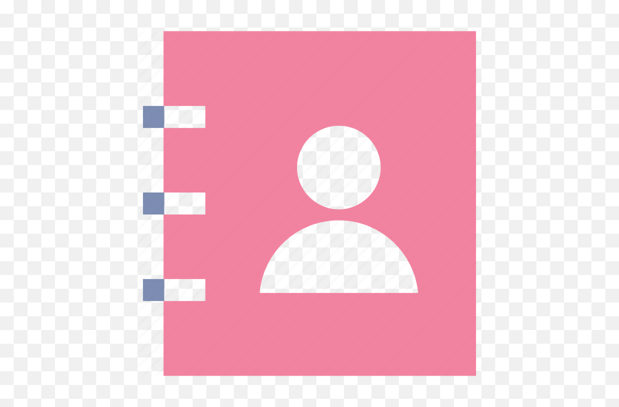 pink contacts icon