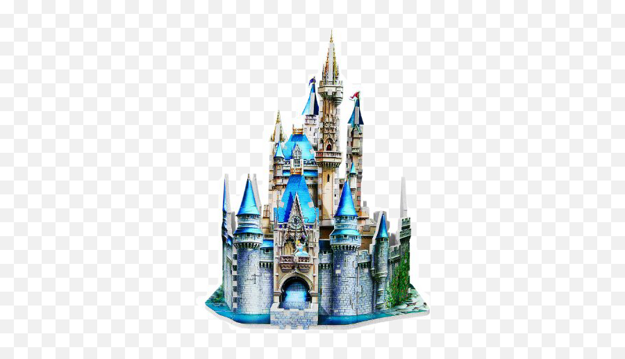 Disneyland Disney Castle Disneycastle Lol Sticker Stick - Cinderella 3d Castle Puzzle Png,Disney Castle Transparent Background
