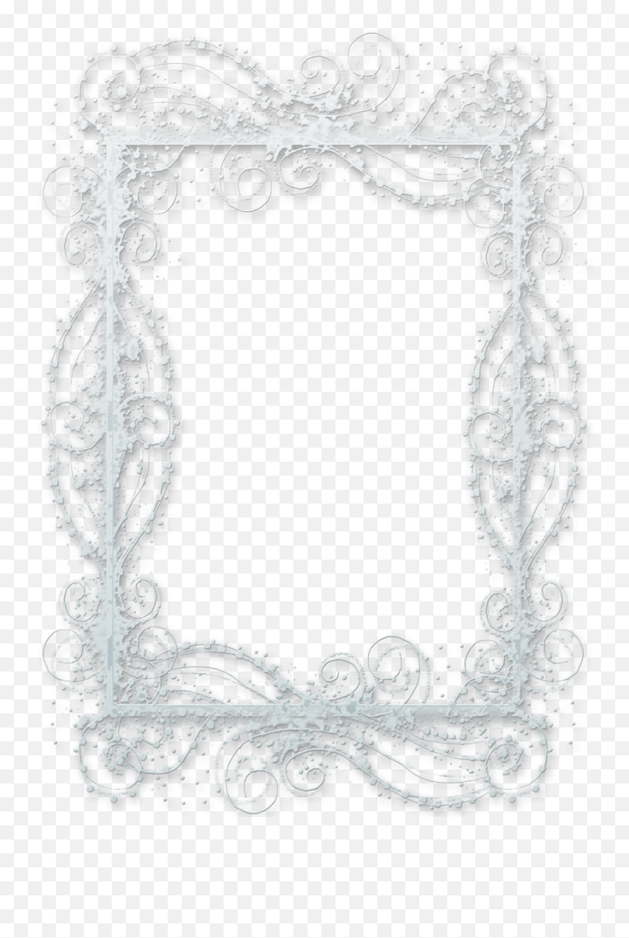 Snow Frame Transparent Png Clipart - Frame Png With Snow,Snowflake Frame Png