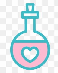 Flask Chemistry Love Romantic Potion Heart Chemical Icon - Alcoholic Beverage Clipart Png,Mana Icon