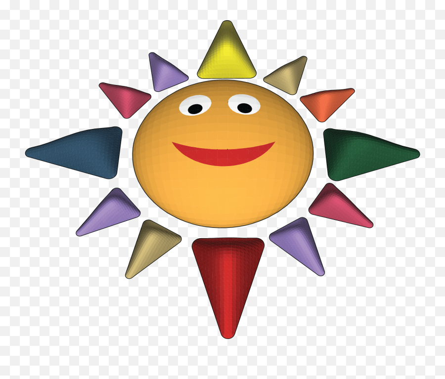 3d Sun 13 Pcs - Happy Png,3d Sun Icon