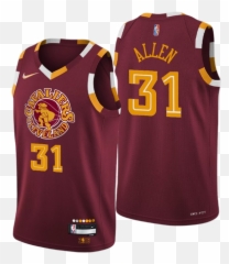 Jarrett Allen 31 Cleveland Cavaliers Swingman Wine Nba - Garland Jersey png