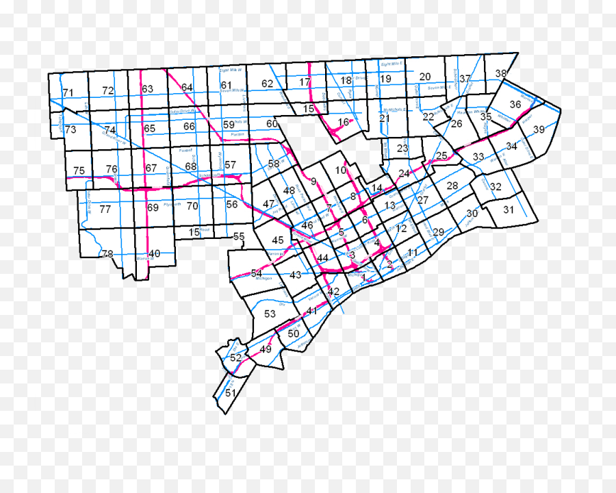 Zoning Map Index City Of Detroit - Detroit City Map Png,Zoning Map Icon