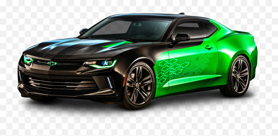 Green Sports Car Png Picture - Chevrolet Camaro 2017 Green,Chevy Png