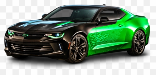 Green Sports Car Png Picture - Chevrolet Camaro 2017 Green,Chevy Png