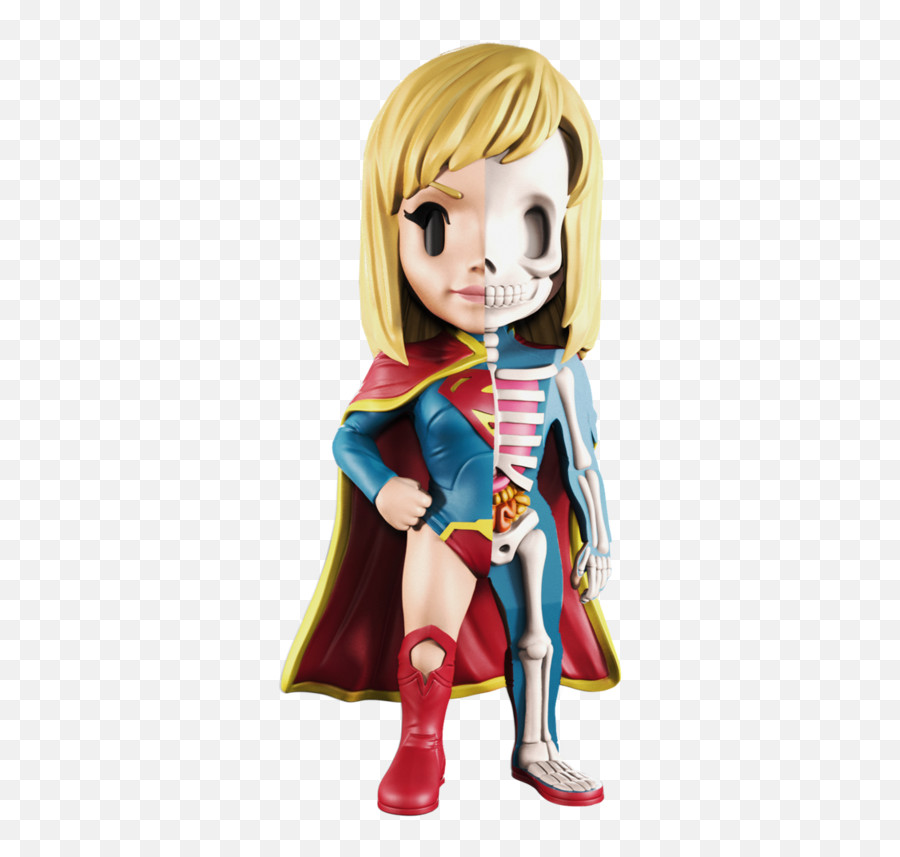 Download Mighty Jaxx Xxray Dc Comics Supergirl Png Image - Cartoon,Supergirl Png