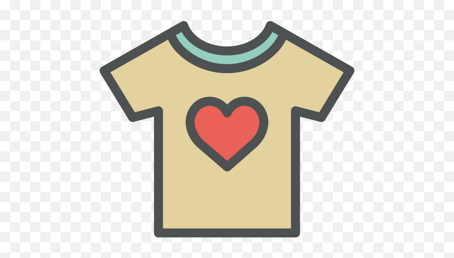 Shirt Heart Free Icon - Iconiconscom Png,Heart Icon Png Transparent