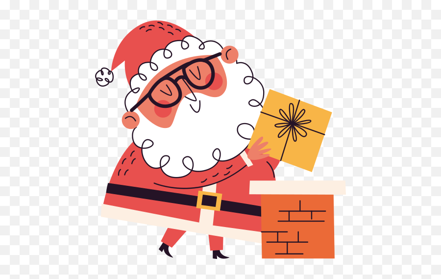 Santa Claus Stickers - Free Christmas Stickers Png,Sneaky Steps Icon Png
