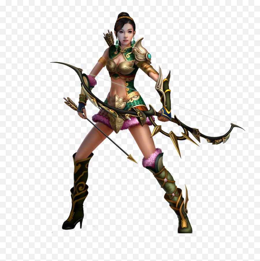 Girl With Bow And Arrow Png Full Size Download Seekpng - Female Warrior Video Games,Bow And Arrow Png