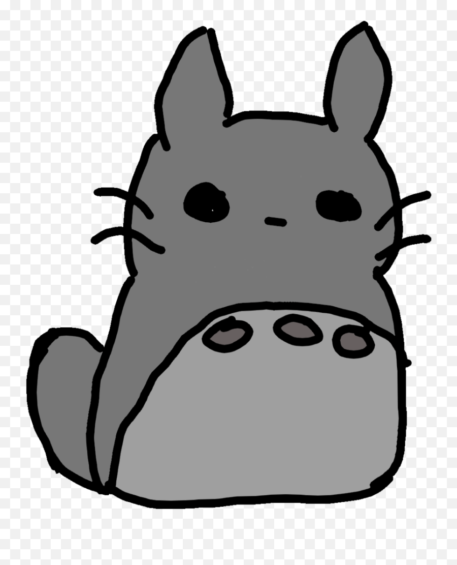 Premier Dessin Numérique Totoro Lisette Chacha - Cartoon Png,Totoro Png