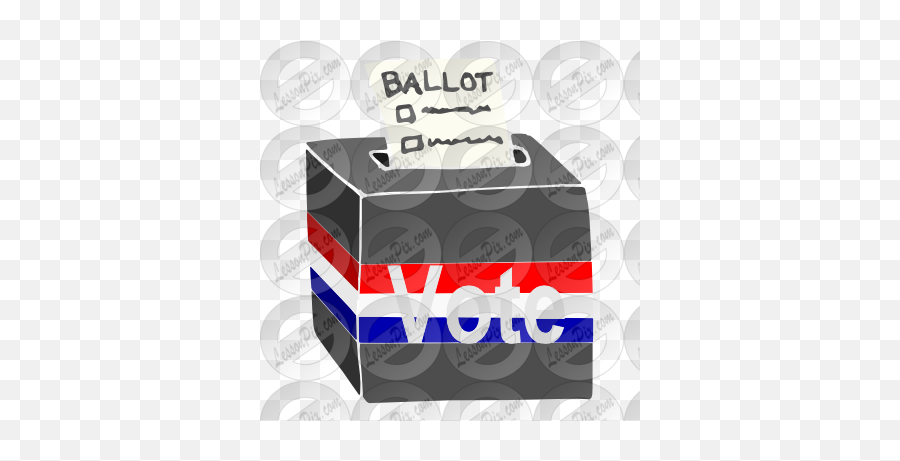 Ballot Box Stencil For Classroom Therapy Use - Great Birthday Cake Png,Ballot Box Png