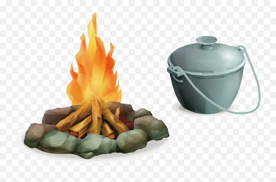 Bonfire Png Transparent Image - Camping Campfire Cartoon,Bonfire Png