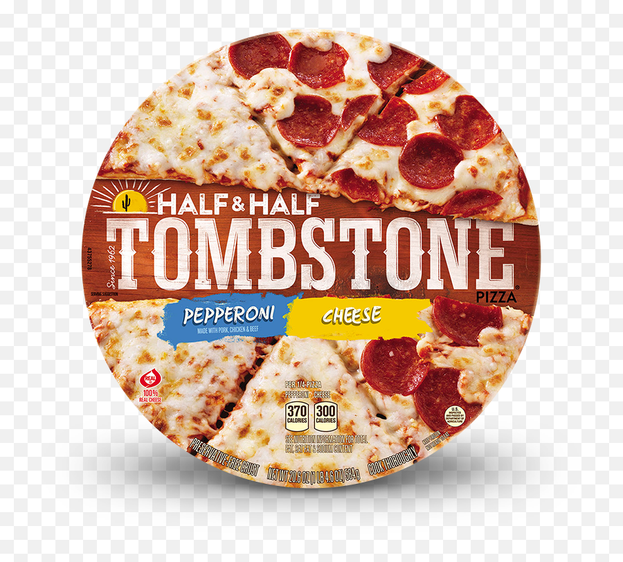 Cheese Pizza Slice Png - Tombstone Half U0026 Half Pepperoni And,Cheese Pizza Png