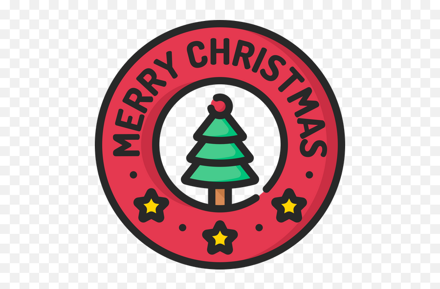Christmas Badge Icon Of Colored Outline Style - Available In Circle Png,Buy One Get One Free Png