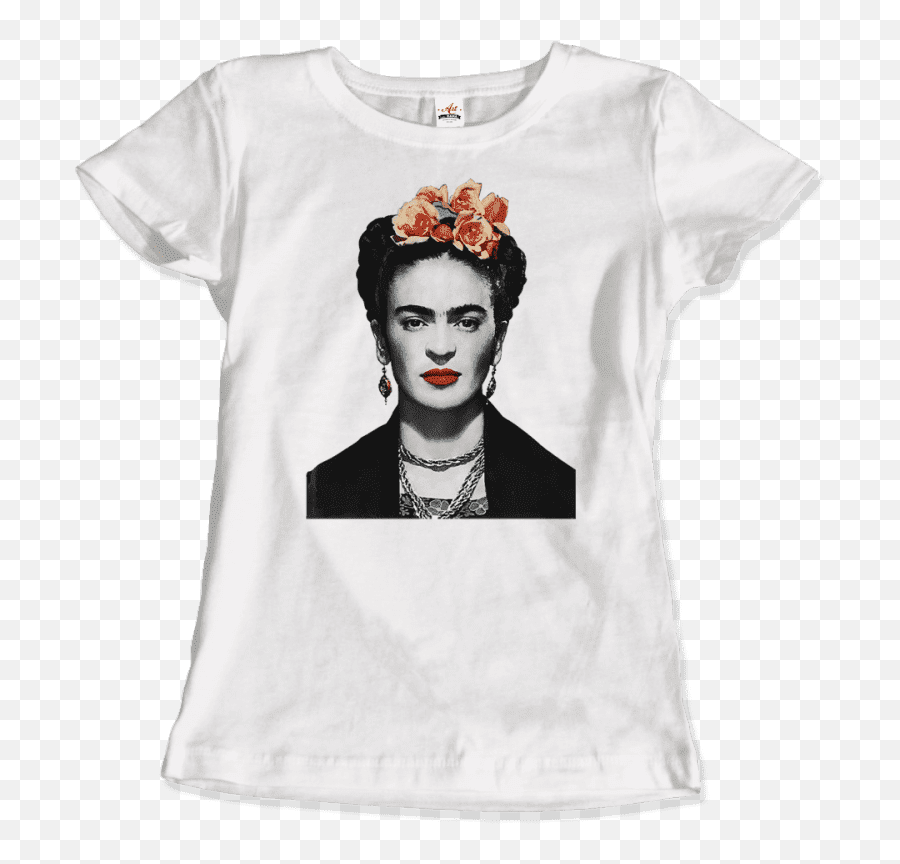 Frida Kahlo With Flowers Poster Artwork T - Shirt Frida Kahlo Png,Frida Kahlo Png