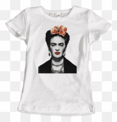 Frida Kahlo With Flowers Poster Artwork T - Shirt Frida Kahlo Png,Frida Kahlo Png