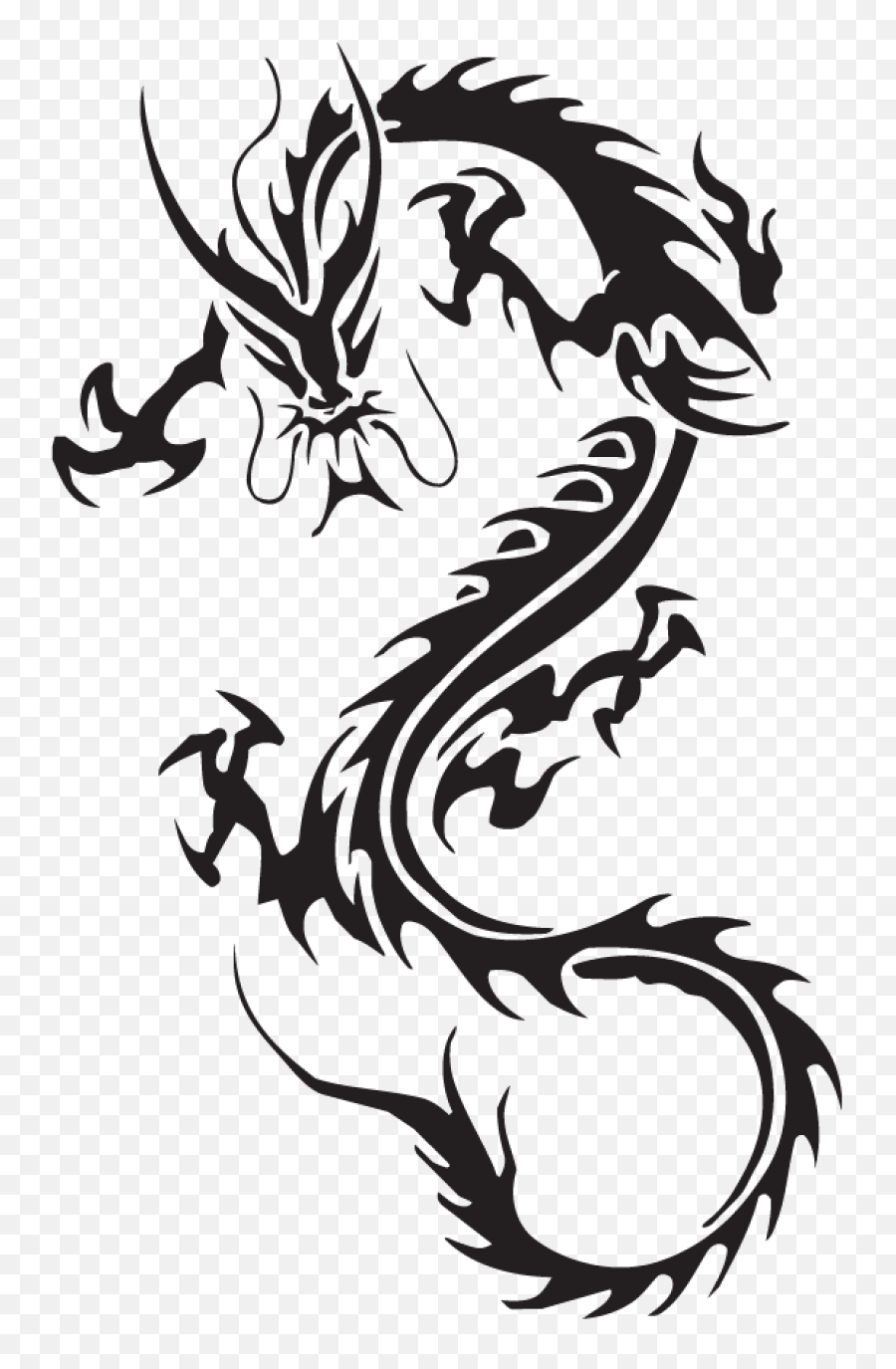 Dragon Tattoos Transparent Hq Png Image - Chinese Dragon Tattoo Png,Transparent Tattoos