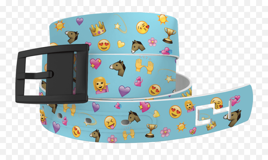 Download Hd C4 Horse Love Emoji Classic Belt - C4 Belts C4 Whatsapp Emoticons Png,Horse Emoji Png