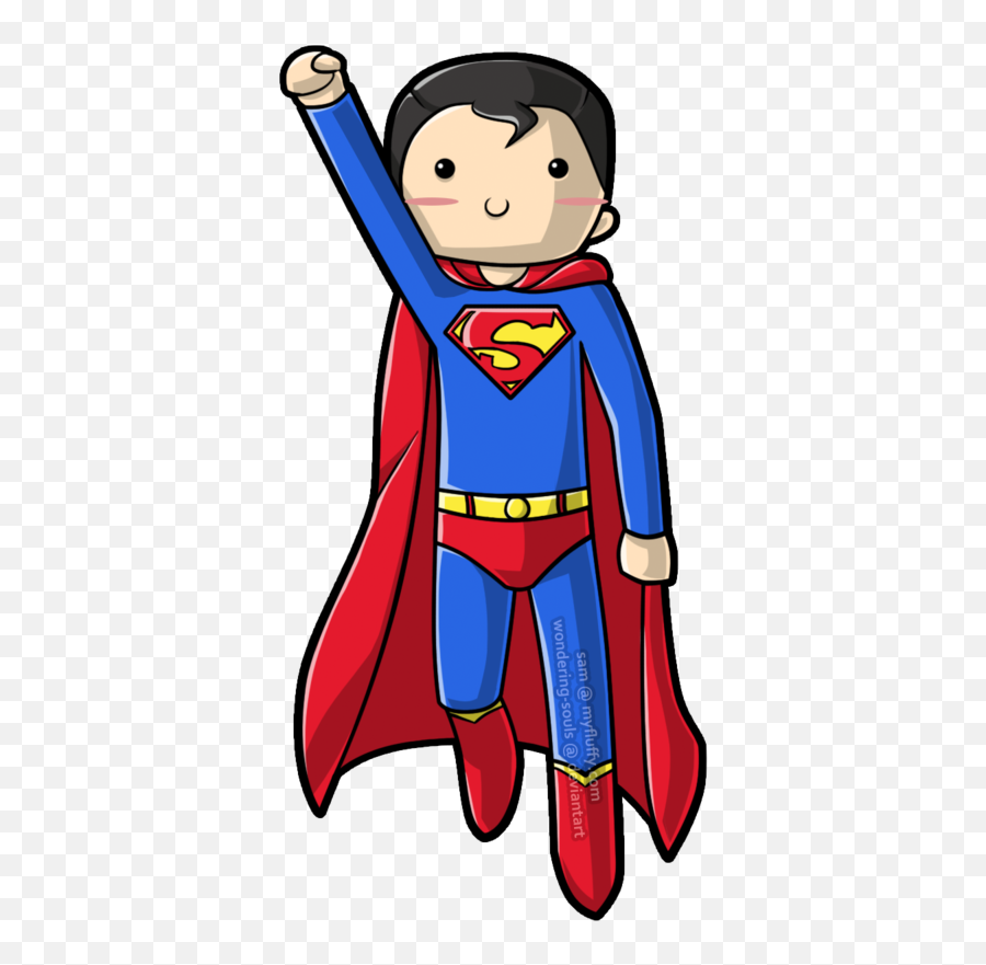 Superman Clipart Ipad Clipartfox - Clipartingcom Transparent Superman Cartoon Png,Superman Cape Png