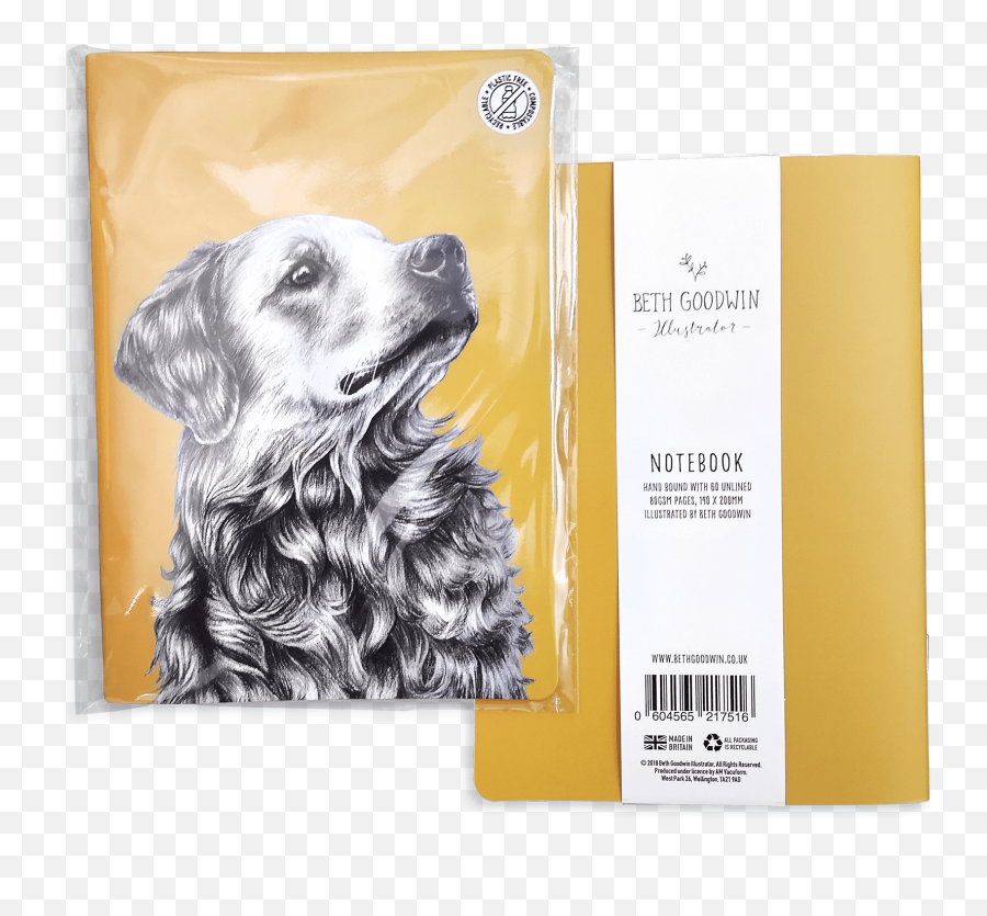 Golden Retriever Notebook - Dog Png,Golden Retriever Transparent