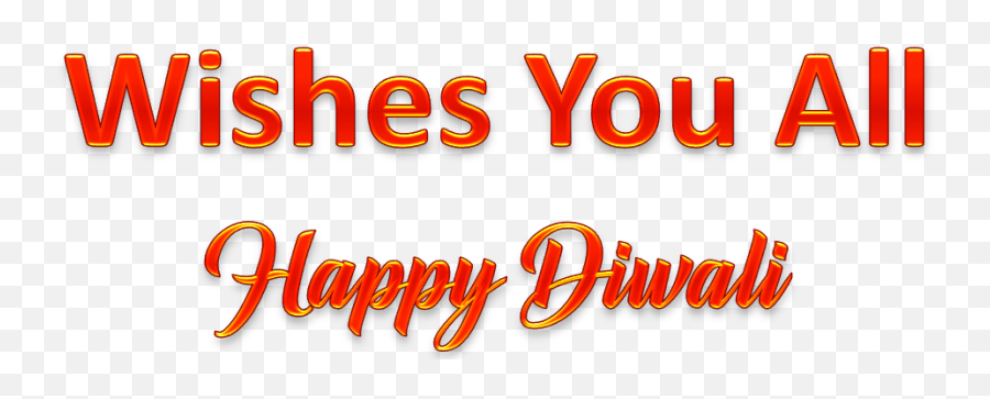 Wishes You All Happy Diwali Png Clipart Background Mart - Wish You Happy Diwali Png Text,Wish Png