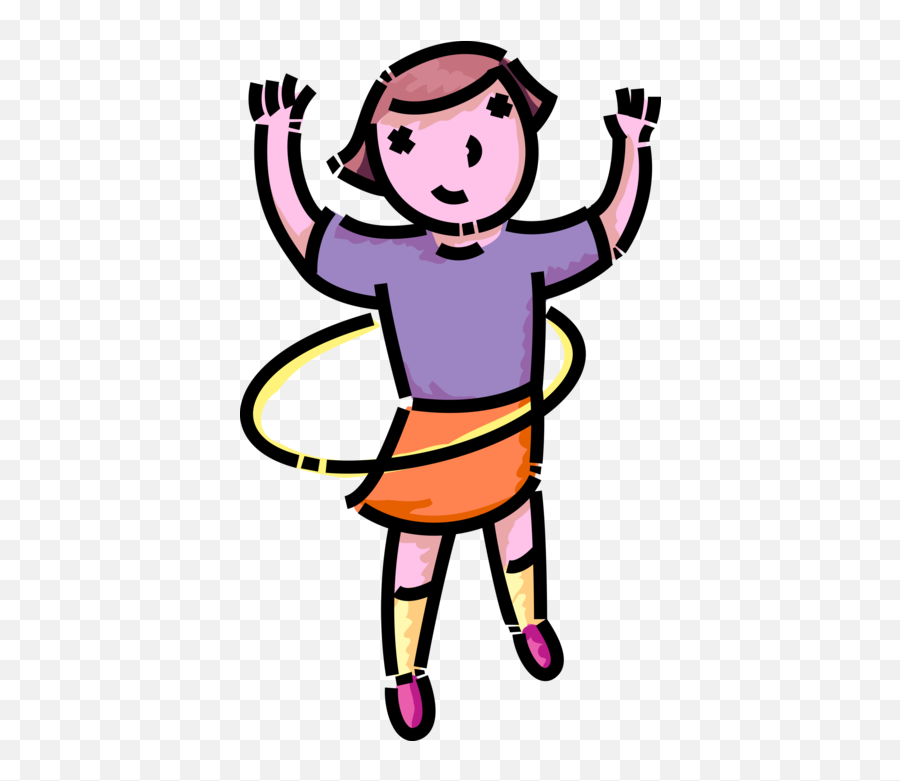 Download Hd Vector Illustration Of Primary Or Elementary - Hula Hoop Clip Art Png,Hula Hoop Png