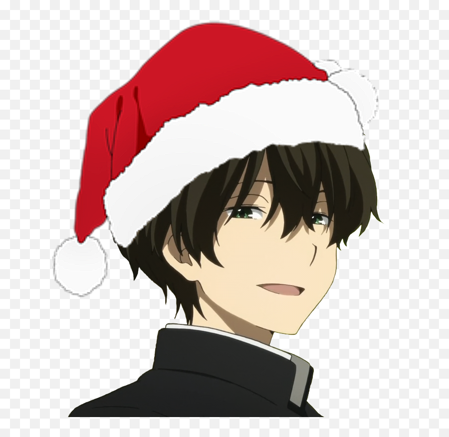 Santa Hat Clipart Anime Guy Christmas - Santa Hat Anime Png,Cartoon Santa  Hat Png - free transparent png images 