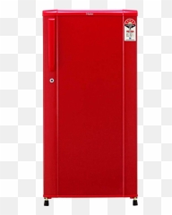 Single Door Refrigerator Png Image - Red