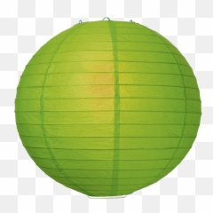 Download Green Ribbed Paper Lanterns - Transparent png