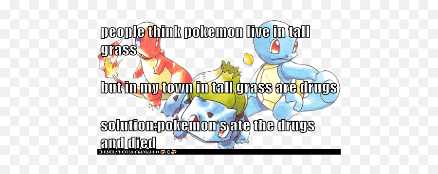 People Think Pokemon Live In Tall Grass But My Town - Cartoon Png,Tall Grass Png