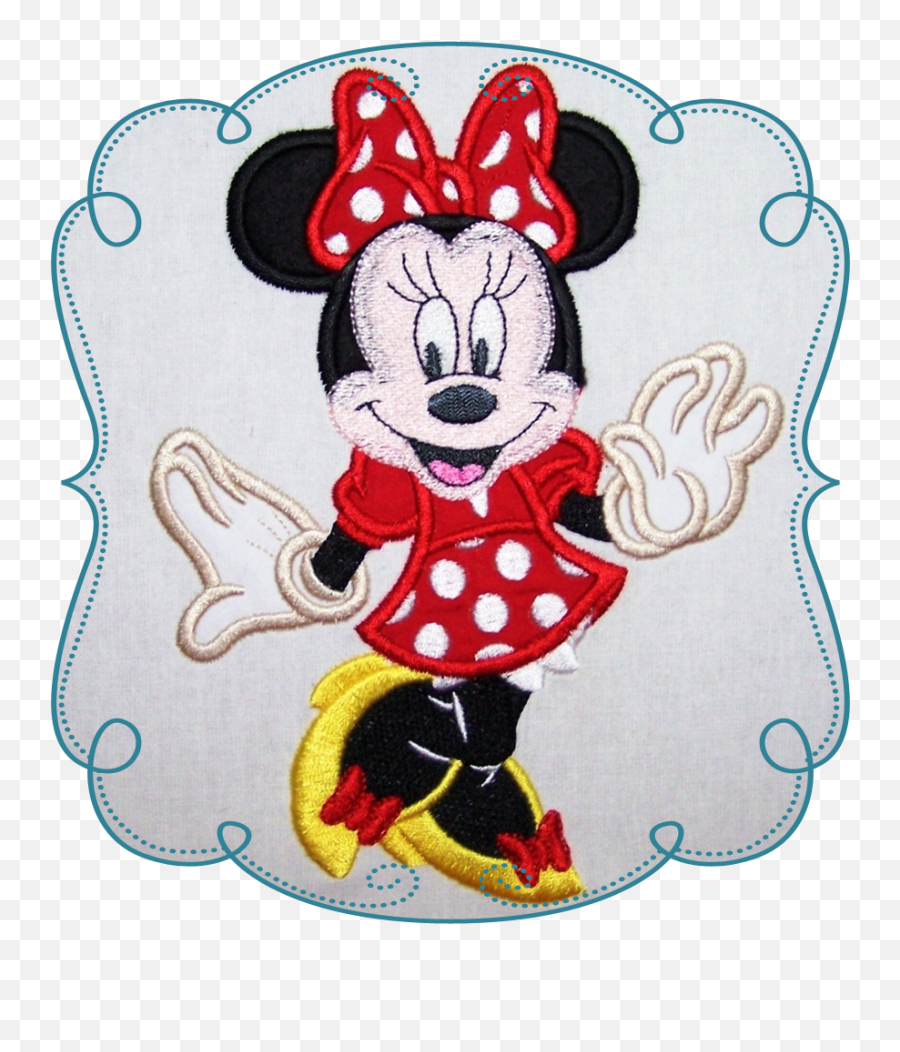 Free Minnie Mouse Embroidery Design - Karice Applique Minnie Mouse Embroidery Design Png,Minnie Mouse Head Png